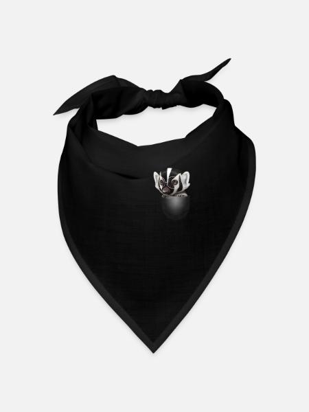 TASCHEN-DACHS - Bandana Dreieckstuch - Schwarz