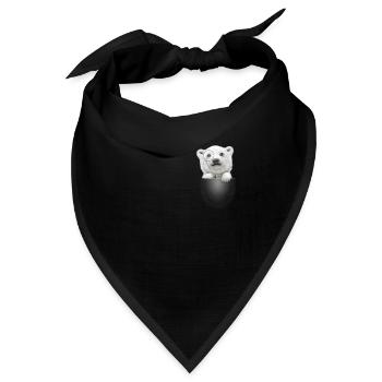 TASCHE POLAR BEAR - Bandana Dreieckstuch - Schwarz - Vorne