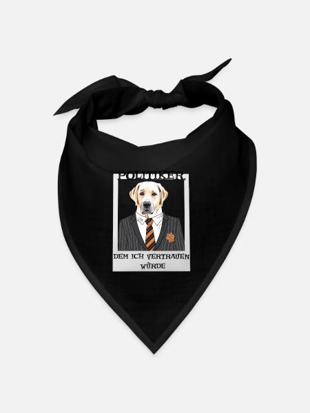 Dem Ich Vertrauen Würde Geschenk - Bandana Dreieckstuch - Schwarz