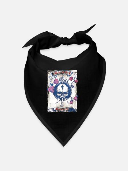Heavy Metal Rock Music - Bandana Dreieckstuch - Schwarz