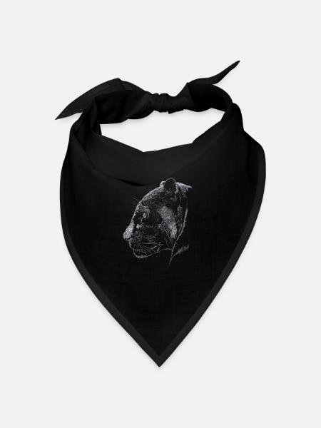Panther - Bandana Dreieckstuch - Schwarz