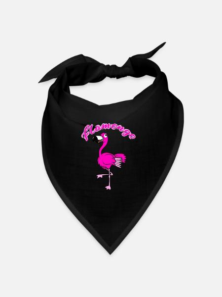 flamongo - Bandana Dreieckstuch - Schwarz