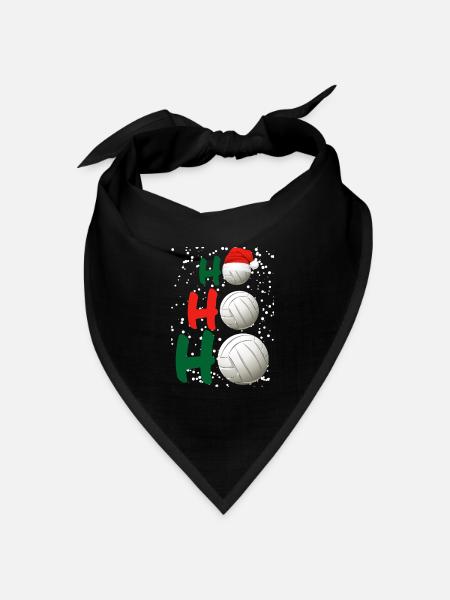 Voleyball Weihnachten - Bandana Dreieckstuch - Schwarz