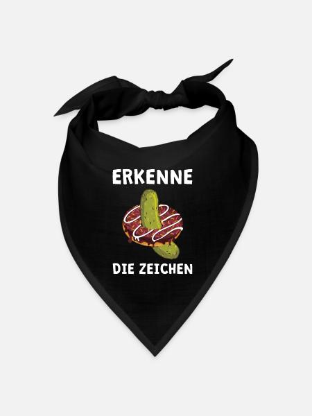 Schwangerschaft Verkünden Verkündung Ankündigung - Bandana Dreieckstuch - Schwarz