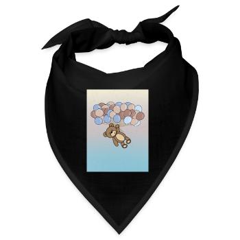 Baby - Bandana Dreieckstuch - Schwarz - Vorne