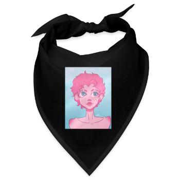 Süßigkeiten Crush - Bandana Dreieckstuch - Schwarz - Vorne