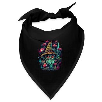 Trippy Goblin - Bandana Dreieckstuch - Schwarz - Vorne