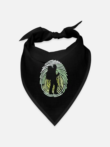 Bergwanderung Wandern Wanderer Wanderung Trekking - Bandana Dreieckstuch - Schwarz