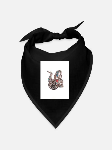 Snake - Bandana Dreieckstuch - Schwarz