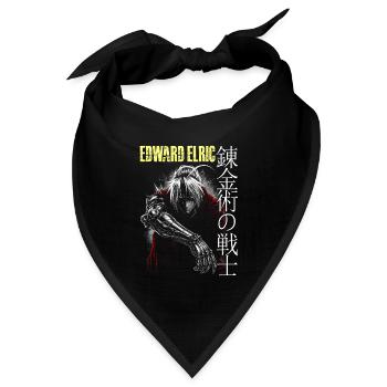 Edward Elric Fanart Fullmetal Alchemist 2001 - Bandana Dreieckstuch - Schwarz - Vorne