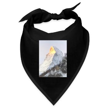 Matterhorn 2 - Bandana Dreieckstuch - Schwarz - Vorne