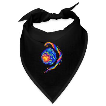 Tejas - Bandana Dreieckstuch - Schwarz - Vorne