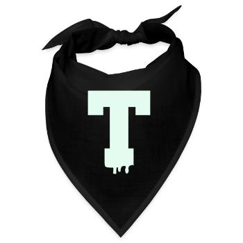 T Silhouette - Bandana Dreieckstuch - Schwarz - Vorne