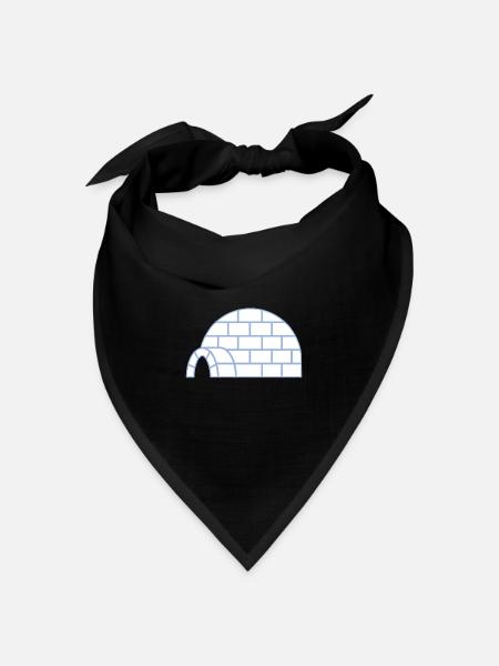 Iglu - Bandana Dreieckstuch - Schwarz