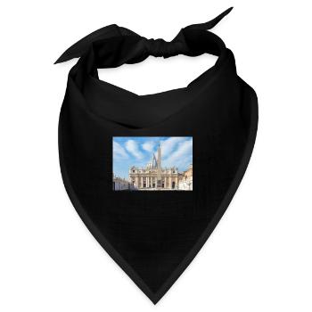 St. Peter's Square Rome Italy - Bandana Dreieckstuch - Schwarz - Vorne