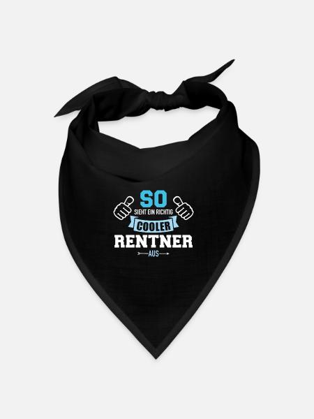 Rentner - Bandana Dreieckstuch - Schwarz