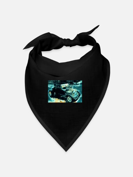 Auto - Bandana Dreieckstuch - Schwarz
