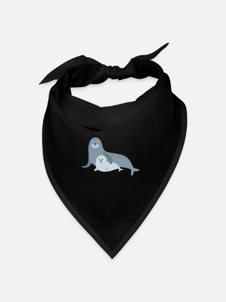 Robbe Familie - Bandana Dreieckstuch - Schwarz