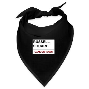 Russell Paltz, Camden Town, London, England, UK - Bandana Dreieckstuch - Schwarz - Vorne