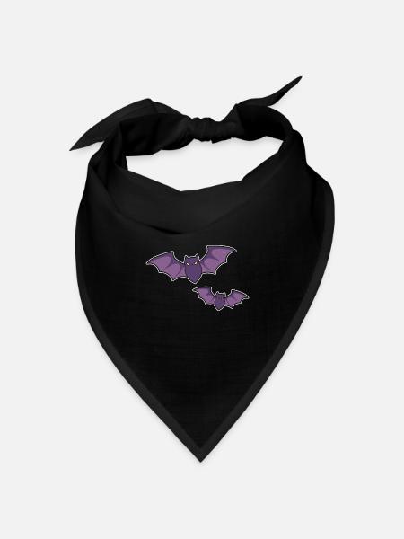 Fledermäuse - Bandana Dreieckstuch - Schwarz