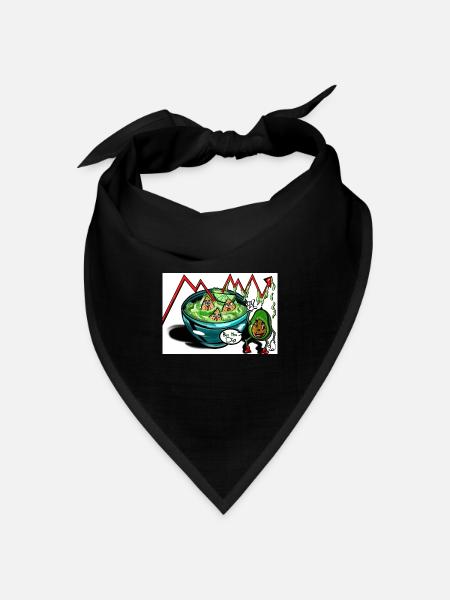 Buy the Dip - Bandana Dreieckstuch - Schwarz