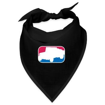 Geländewagen SUV Auto offroad lustiges Geschenk - Bandana Dreieckstuch - Schwarz - Vorne