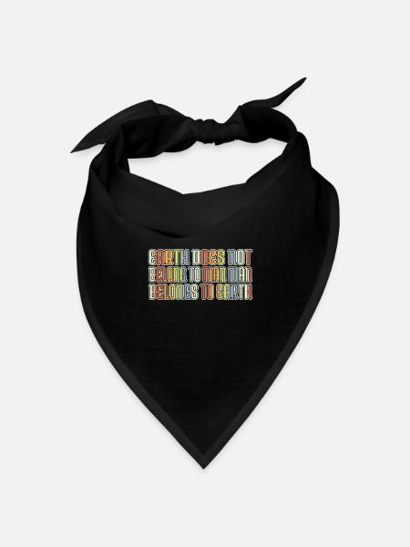 clean the seas amusing sayings animal statement - Bandana Dreieckstuch - Schwarz