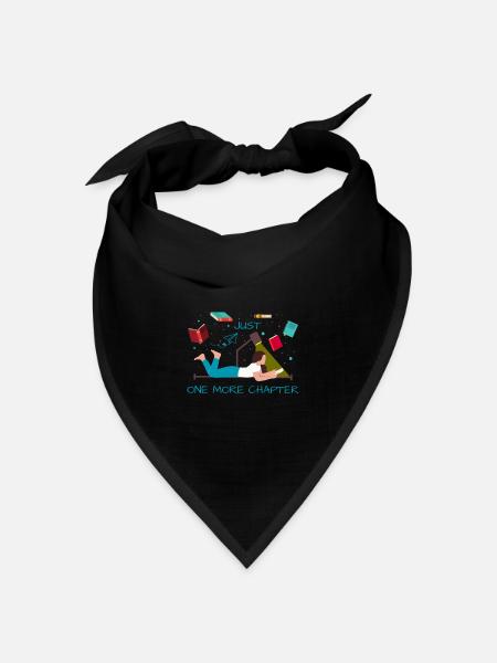 Nur noch ein Kapitel mehr lustiges Lese Zitat - Bandana Dreieckstuch - Schwarz