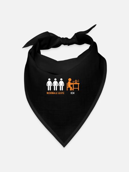 Bastler Basteln - Bandana Dreieckstuch - Schwarz