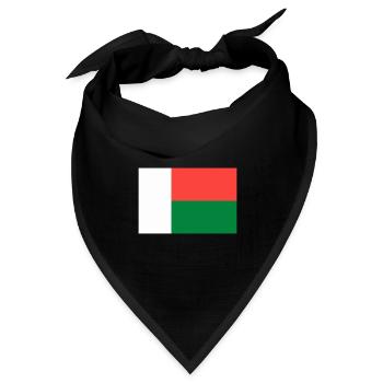 Flagge von Madagaskar - Bandana Dreieckstuch - Schwarz - Vorne