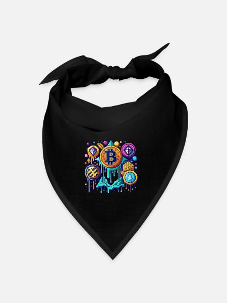Crypto - Bandana Dreieckstuch - Schwarz