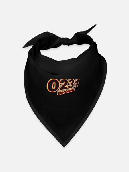 0231 Dortmund - Bandana Dreieckstuch - Schwarz