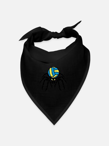 Volleyball Water spider spider spi - Bandana Dreieckstuch - Schwarz