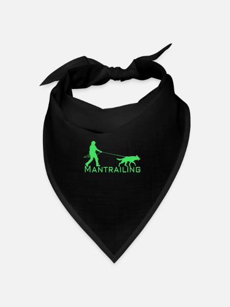 Mantrailing - Bandana Dreieckstuch - Schwarz