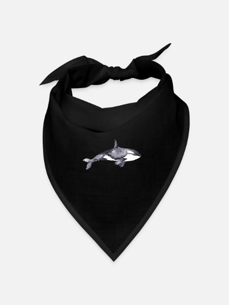 Orca - Bandana Dreieckstuch - Schwarz