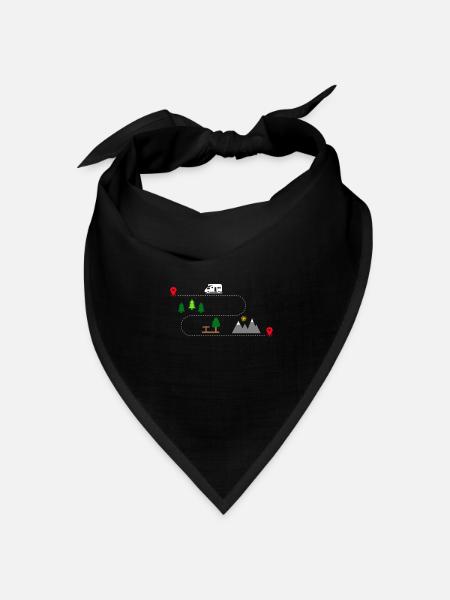 wohnmobil - Bandana Dreieckstuch - Schwarz