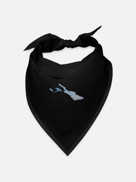 Bodensee - Bandana Dreieckstuch - Schwarz
