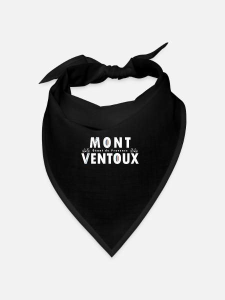 Mont Ventoux - Bandana Dreieckstuch - Schwarz
