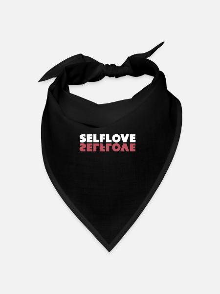 Selbstliebe und Selbstbewusstsein, Unabhängigkeit - Bandana Dreieckstuch - Schwarz