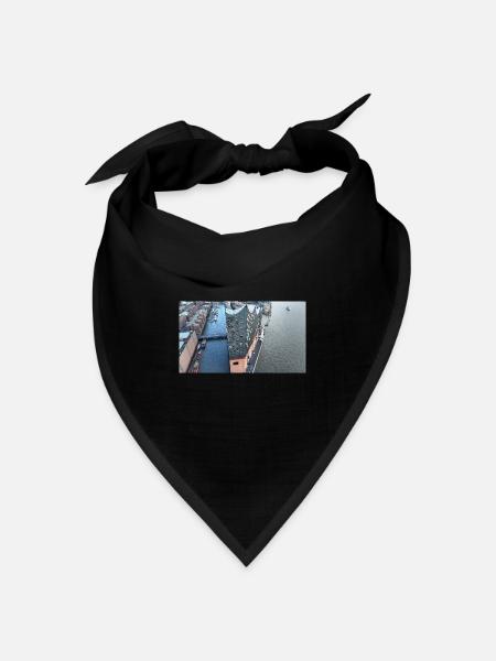 Elbphilharmonie Hamburg - Bandana Dreieckstuch - Schwarz