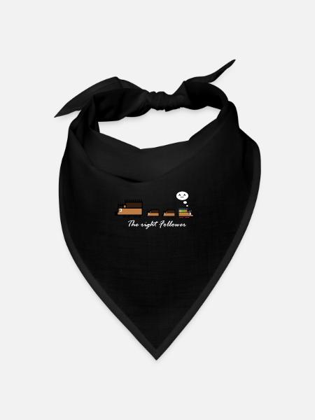 Igel-Follower - Bandana Dreieckstuch - Schwarz