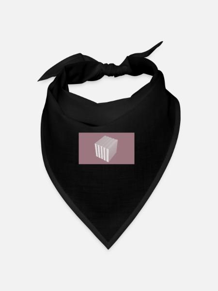 Würfel - Bandana Dreieckstuch - Schwarz