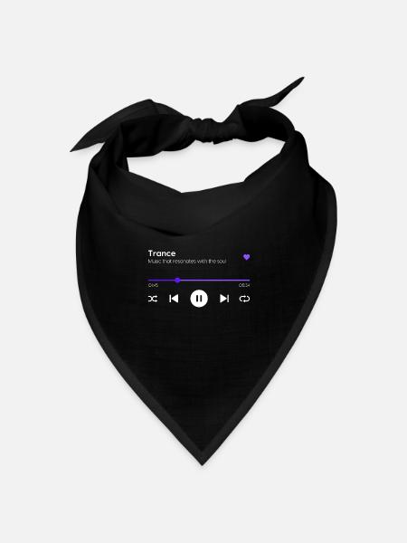 Trance - Bandana Dreieckstuch - Schwarz