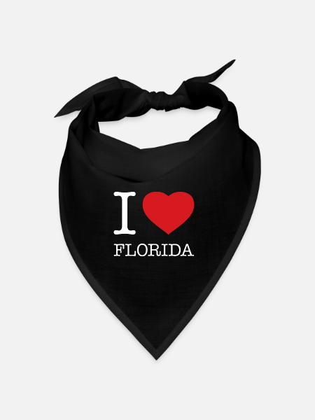 I LOVE FLORIDA - Bandana Dreieckstuch - Schwarz