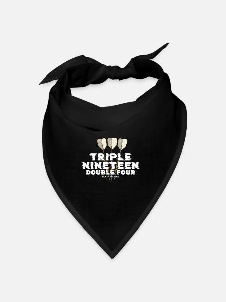 Jahrgang 1965 Darts Checkout - Bandana Dreieckstuch - Schwarz