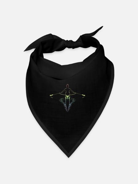 Rudern - Bandana Dreieckstuch - Schwarz