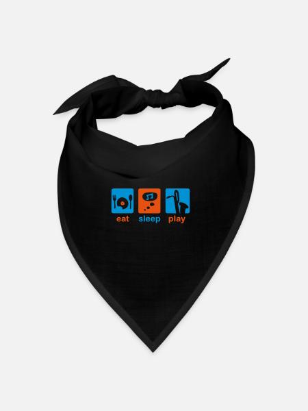 saxophone - Bandana Dreieckstuch - Schwarz