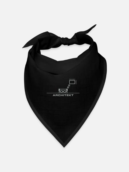 Architekt - Bandana Dreieckstuch - Schwarz