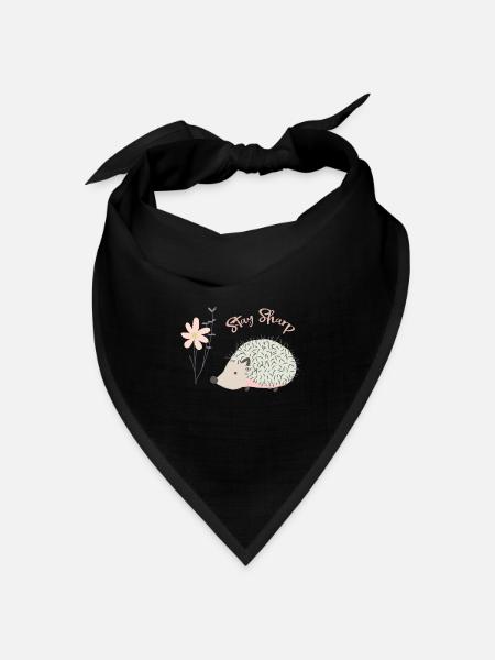 Igel | Igel - Bandana Dreieckstuch - Schwarz