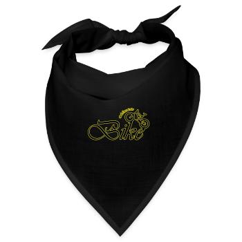 mountainbike - Bandana Dreieckstuch - Schwarz - Vorne